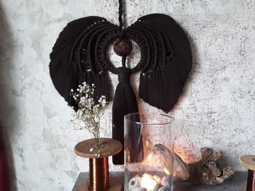 Mega-anděl macramé " Hořká čokoláda " — foto 3