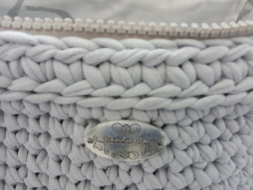 Háčkovaná kabelka Rainbow Gray - Handmade — foto 6