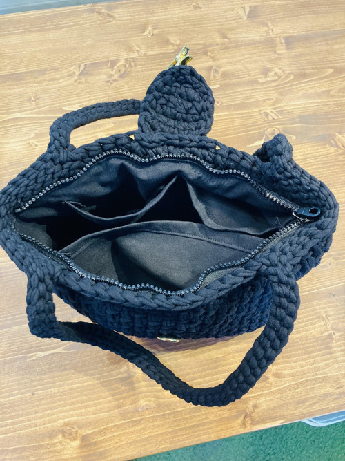 Háčkovaná kabelka Black Star - Handmade — foto 2