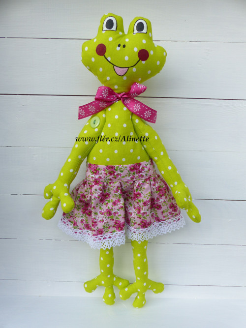 Velká žabka Baruška - 40cm — foto 3