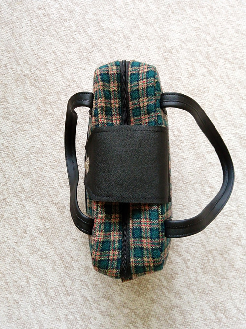 Kabelka kostkovaná (tweed) — foto 3