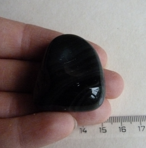 Obsidián sametový - 3,6 cm — foto 4
