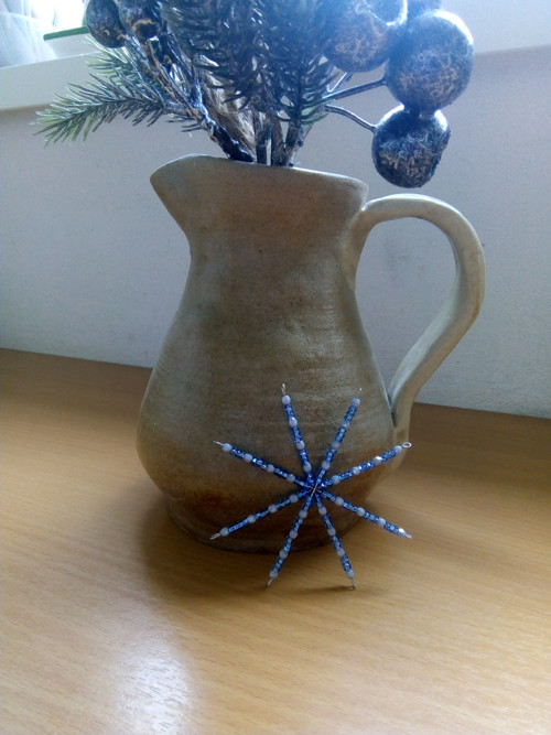 Vánoční hvězda modrá — foto 2
