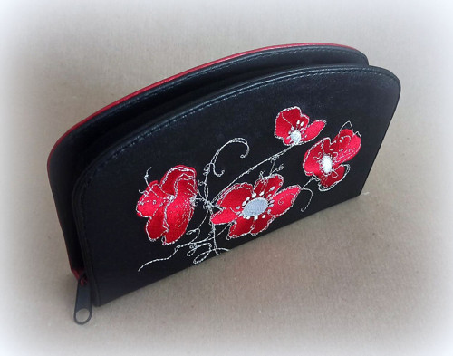 Peněženka poppies black — foto 2