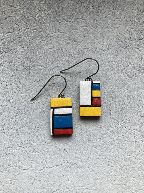 Náušnice na přání ( Piet Mondrian) — foto 2