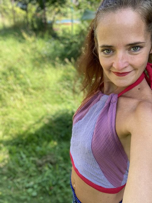 Mušelínový TopTopík Lila — foto 2