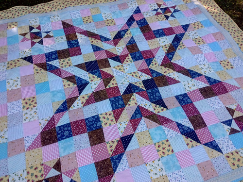Romantický patchworkový přehoz 225x245 cm — foto 3