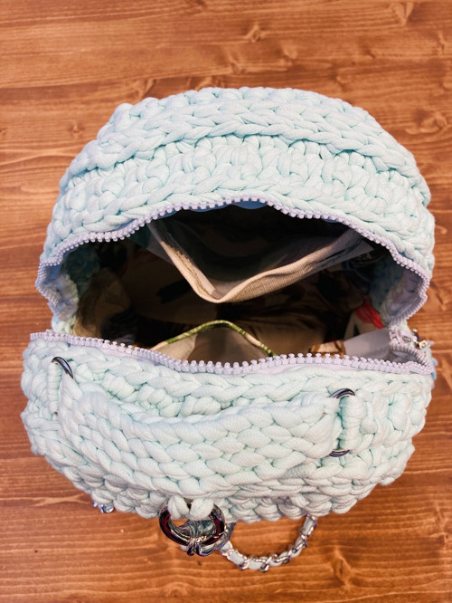 Háčkovaná kabelka TYRKYS Backpack -Handmade — foto 6