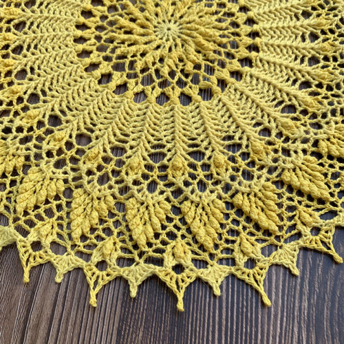 Háčkovaná dečka strukturovaná 35 cm — foto 5