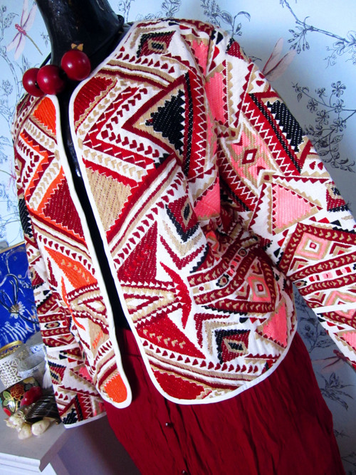 Kabátek etno boho vzory nomádské — foto 4