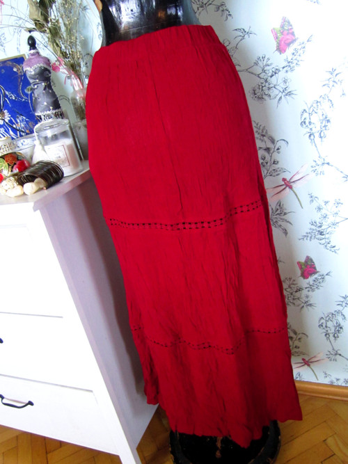 Sukně boho vínová — foto 3