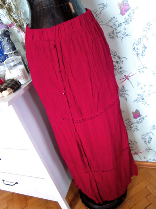 Sukně boho vínová — foto 2