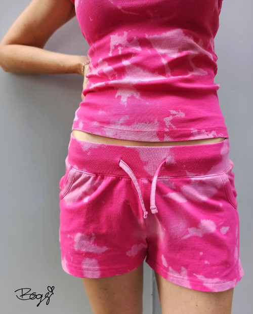 Batikované kraťasy pink — foto 2