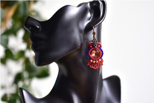 Fan soutache earrings — foto 5
