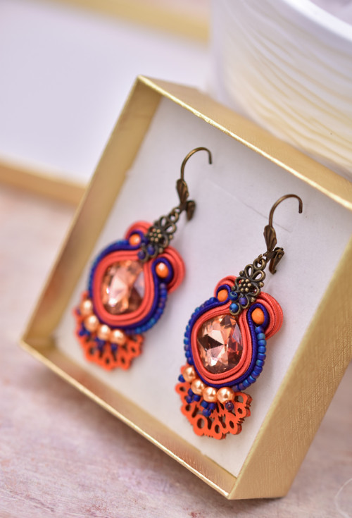 Fan soutache earrings — foto 3