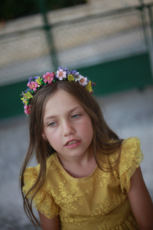 Čelenka "Růžový květ" — foto 2