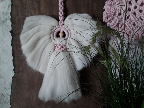 Panenka andělská "Merino+macramé" — foto 6