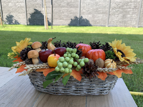 Barevný podzim košík 40cm — foto 4