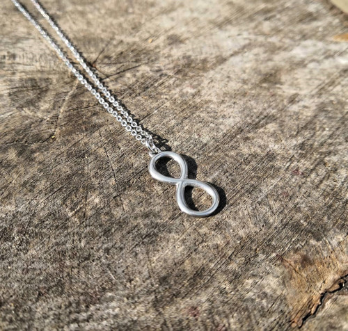 Ocelový náhrdelník*infinity*nekonečno*visací — foto 2