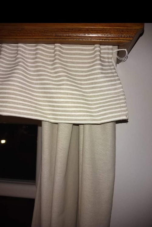 Režné béžové závěsy — foto 2