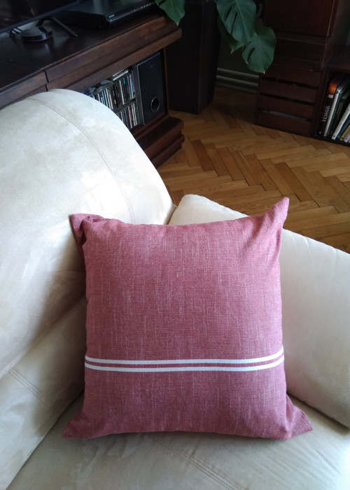 Polštáře Červené s pruhy — foto 5