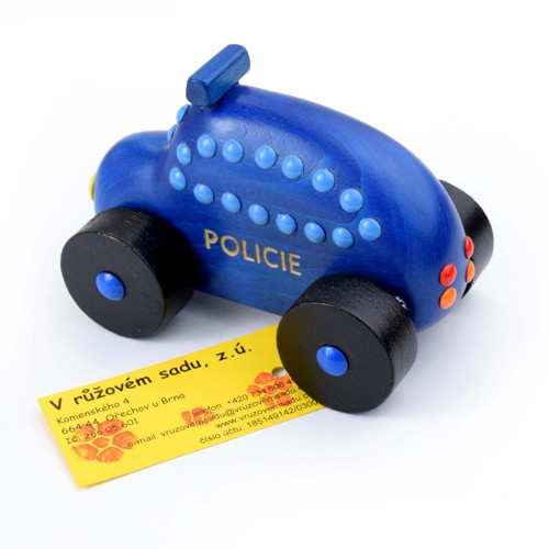 DŘEVĚNÉ AUTO policie (menší) — foto 2