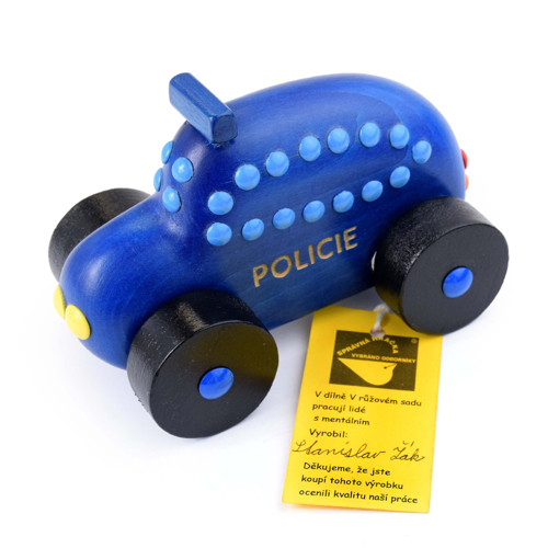 DŘEVĚNÉ AUTO policie (menší) — foto 3