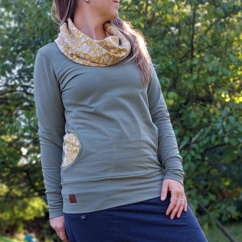 Mikina khaki — foto 2