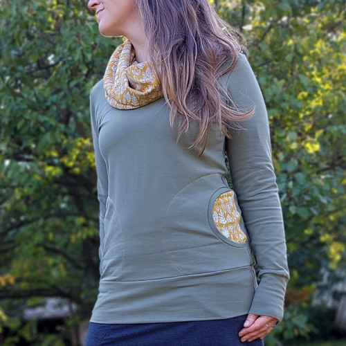 Mikina khaki — foto 3