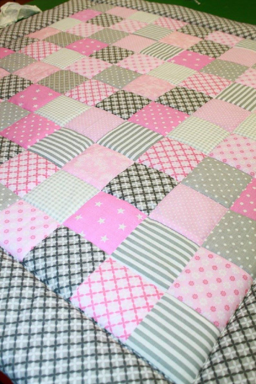 Dětská podložka pro miminka, patchwork — foto 2
