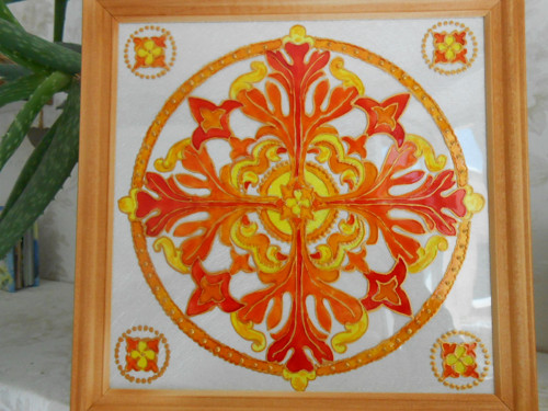 Mandala v oranžovém — foto 4