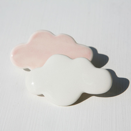 Oblak - porcelánová brož — foto 3