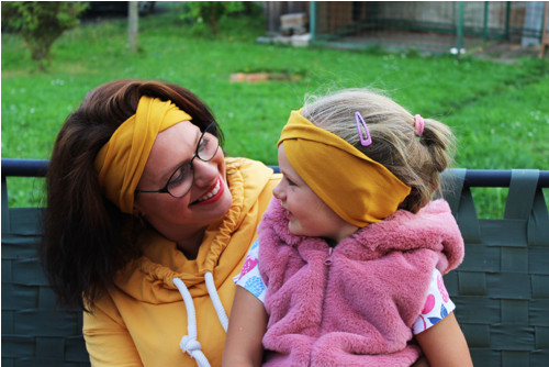 Čelenka " mustard " jednobarevná — foto 2