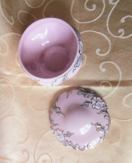 Růžový porcelán - cukřenka — foto 4