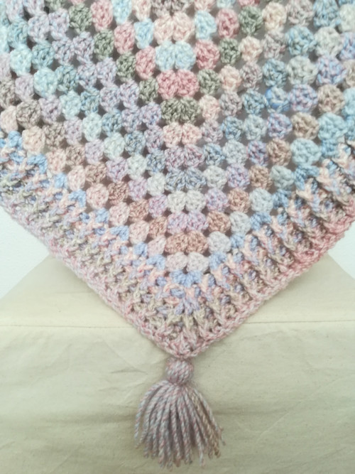 Přírodní teplé poncho — foto 3