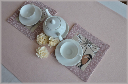 Prostírání pod hrníček - Misty sparrow — foto 3