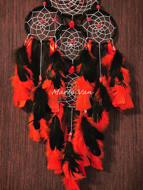 Lapač snů - červenočerný — foto 2