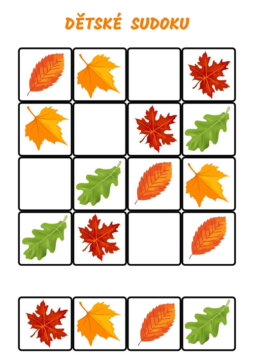 PODZIM dětské sudoku pdf — foto 4