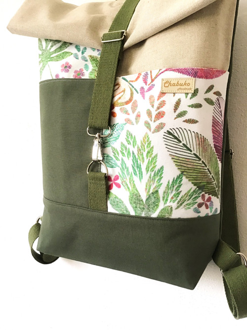 Rolltop batoh Farebné listy — foto 5