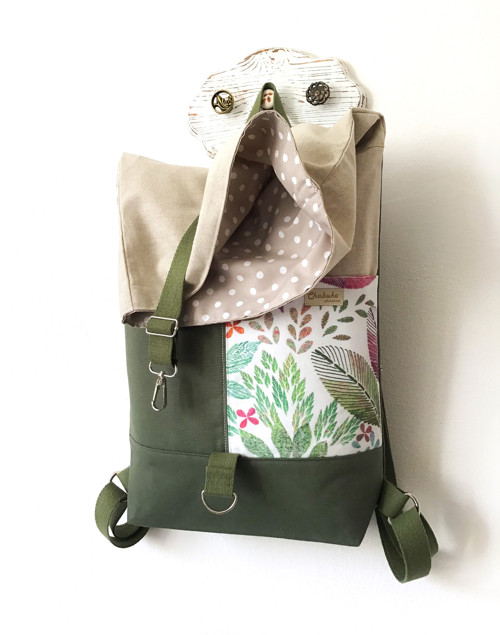 Rolltop batoh Farebné listy — foto 3