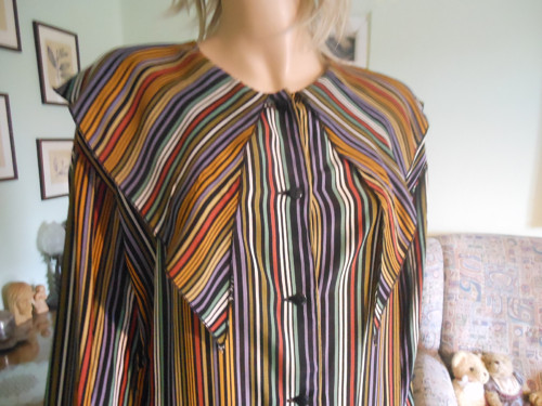 Retro pruhovaná halenka, vel.UNI — foto 3