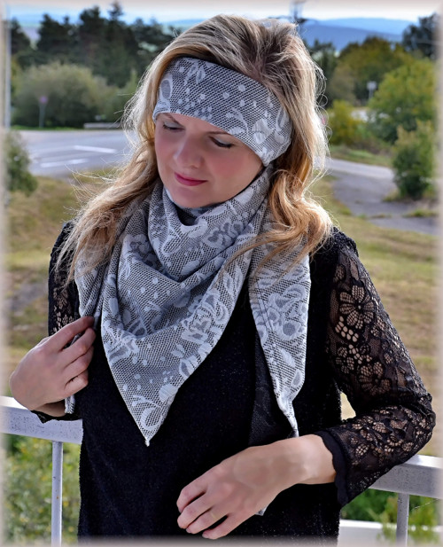 Čelenka - White jacquard — foto 4