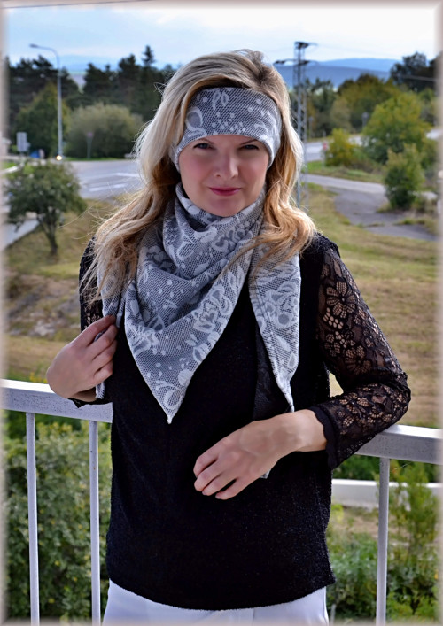 Čelenka - White jacquard — foto 5