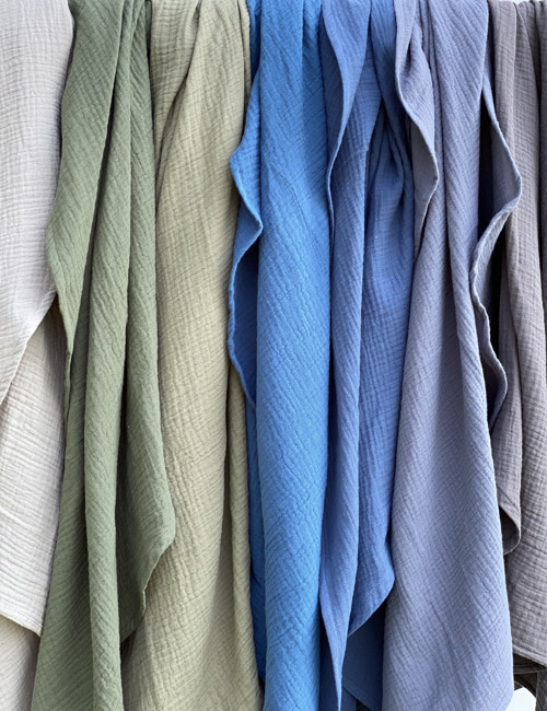 Mušelínový šál " Simple Jeans Blue" — foto 3
