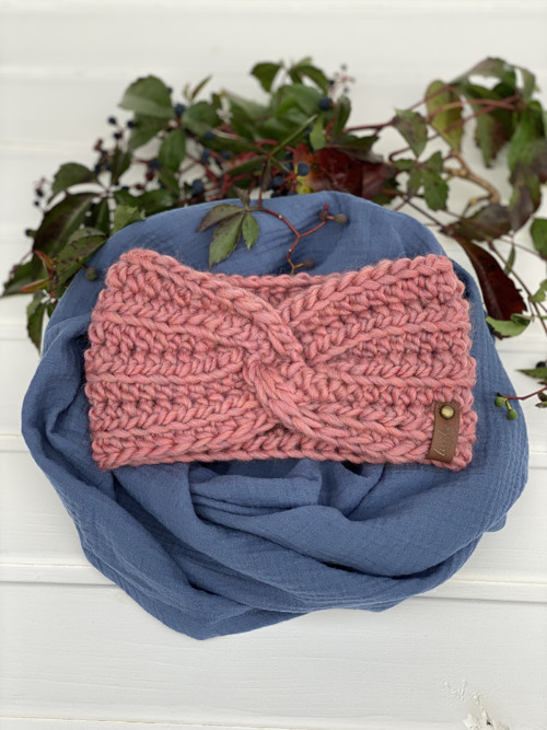 Mušelínový šál " Simple Jeans Blue" — foto 6