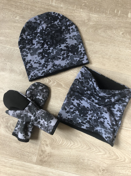 Softshellové rukavice pixel — foto 3