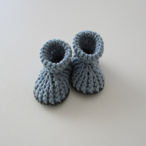 Háčkované botičky (11 cm) — foto 3