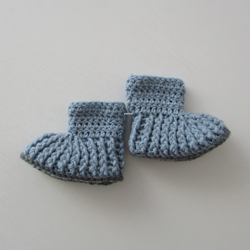 Háčkované botičky (11 cm) — foto 5