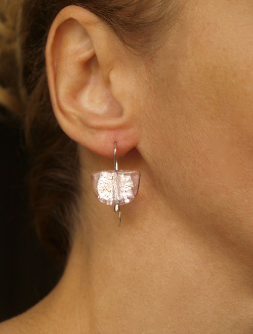 Lodičky pink ice © sklo+Ag 925 — foto 2