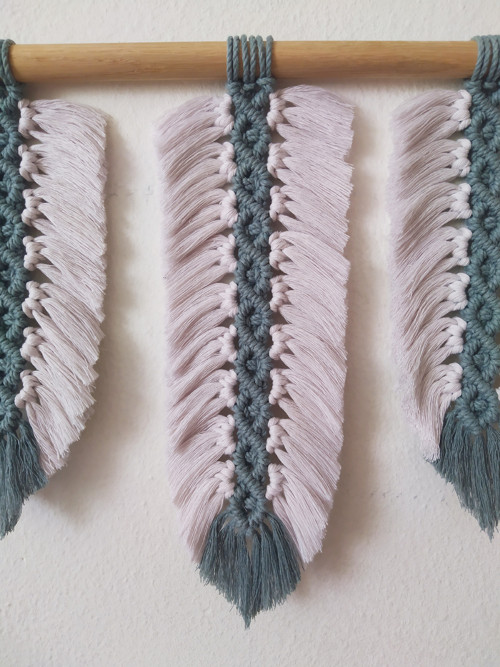 Macramé peříčka "MĚSÍČNÍ VAVŘÍN" — foto 5